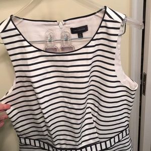Navy and white racer back limited dress size 8